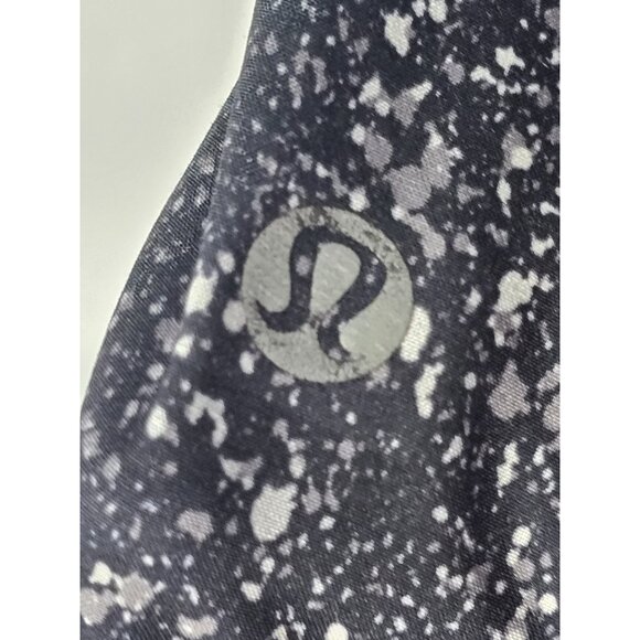 LULULEMON Run Times Short 4” WOMENS SZ 4 Mini Splatter White Black MEDIUM RISE - Picture 6 of 9